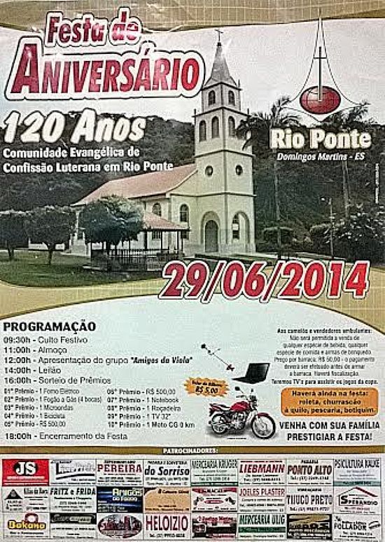 RIO PONTE-ES-ANIVERSRIO DA CIDADE - RIO PONTE - ES