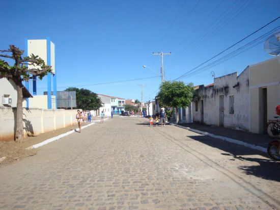 VISTA DA PRINCIPAL RUA DA CIDADE, POR EDILIO ANDRADE - JABITACA - PE