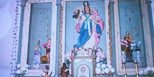 Frecheiras da Lama-PI-Altar Mor da Igreja de N.Sra.do Rosrio-Foto:Ailton Ponte