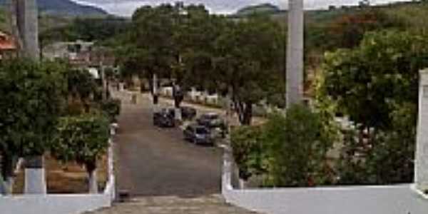 Vista da praa  partir da escadaria da Igreja em Sobral Pinto-Foto:Raymundo P Netto