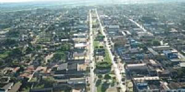Vista area da Avenida central de Xinguara-Foto:leosk810