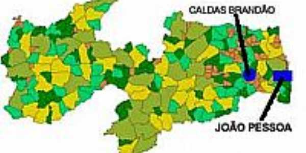 Mapa de Localizao - Caldas Brando-PB