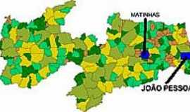 Matinhas - Mapa de Localizao - Matinhas-PB