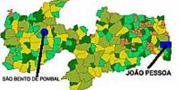 Mapa de Localizao - So Bento de Pombal-PB