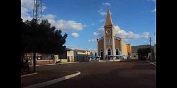 Bernardo Vieira-PE-Praa e Igreja Matriz-Foto:Creuza Melo