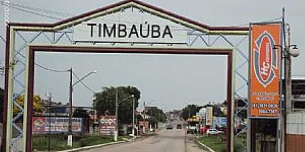 Timbaba-PE-Prtico de entrada da cidade-Foto:Sergio Falcetti