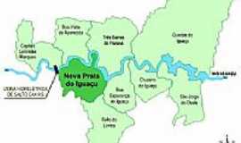 Nova Prata do Iguau - Mapa de localizao - Nova Prata do Iguau-PR