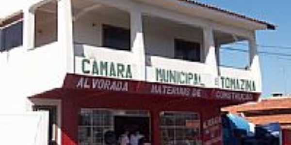 Cmara Municipal de Tomazina-Foto:Aparecido Ferraz