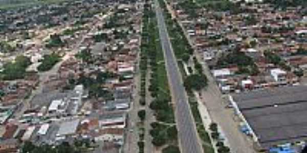 Vista area da Avenida central de Itabela-BA-Foto:erlancosta