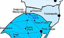Rodeio Bonito - Mapa de localizaa