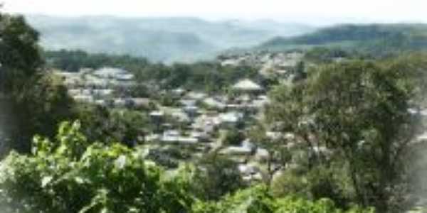 Cidade Salvador do Sul vista das cabanas dos Padres Jesuitas, Por Odilon