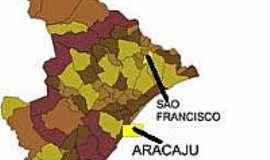 So Francisco - Mapa de Localizao - So Francisco-SE